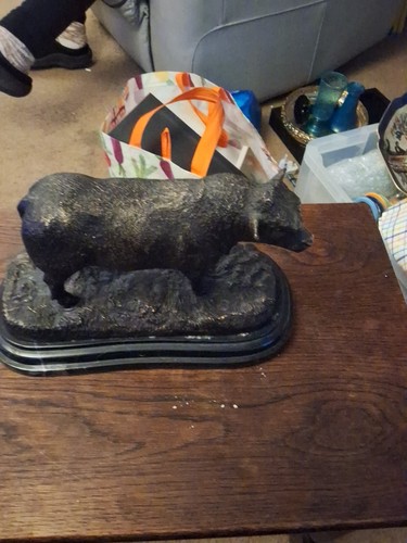 Bronze figure bull - figure, a