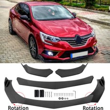 For Renault Megane Clio Carbon Fiber Front Bumper Lip Splitter Spoiler Body Kit