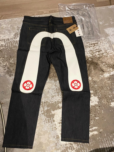 Evisu mens denim jeans - mens, -white
