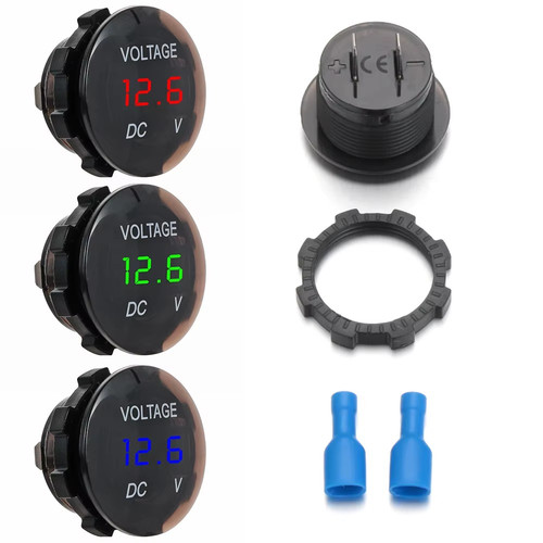 12v led digital voltmeter - digital,