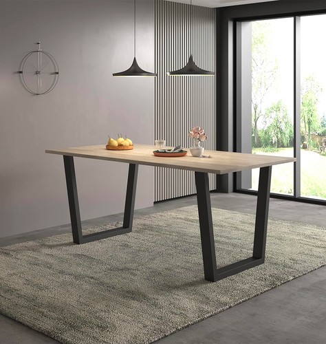 Large dining table wooden - dining, table,