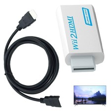 Wii to HDMI Adapter & Converter with 1.5m Cable for Nintendo Wii to Smart TV,