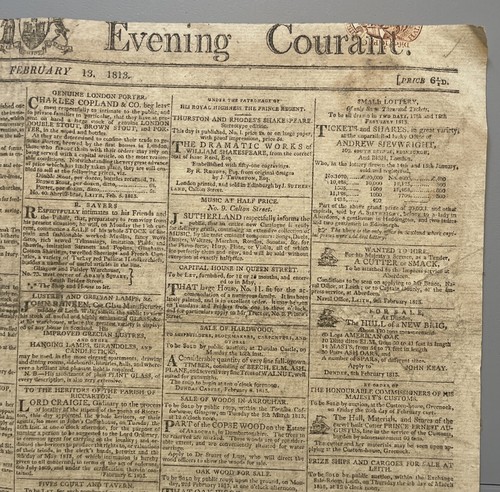 Newspaper edinburgh evening - newspaper,