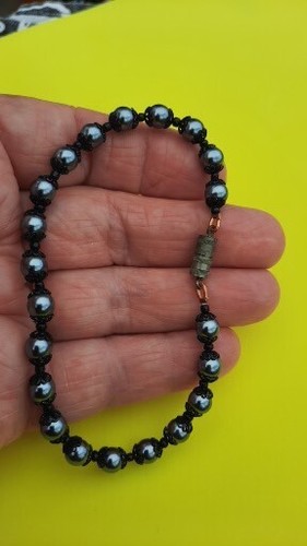 Black pearl tiny doll necklace - tiny,