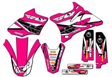 2002-2014 YZ 85 13 FLY Pink Senge Graphics Kit Compatible with Yamaha