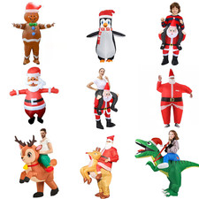 Christmas Inflatable Fancy Dress Costume Adult Unisex Funny Outfit Costume Suit