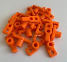 20 x Orange Hard Ground Steel Rock Peg Tops Hooks Tent Camping 25cm Pegs