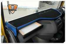 TRUCK TABLE for DAF 105/106XF (euro6) Large With Drawer BLUE finish, dashboard 