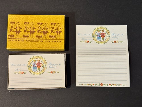 Vintage recipe cards - cards, with