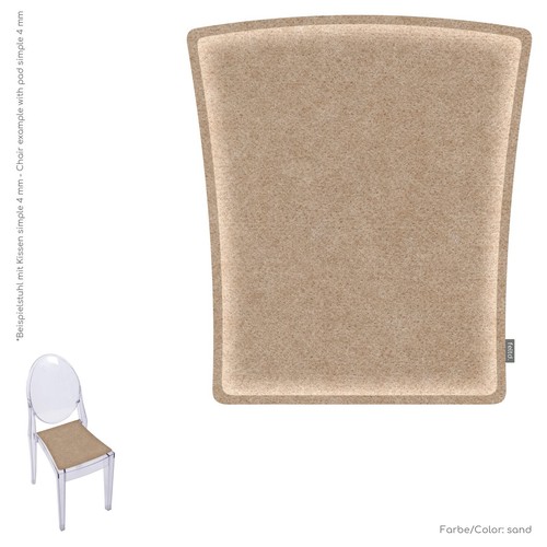 Eco felt cushion padded mm - padded,
