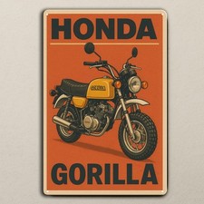 Honda Gorilla MiniBike Motorcycle Metal Poster - Collectable Sign - Size:20x30cm