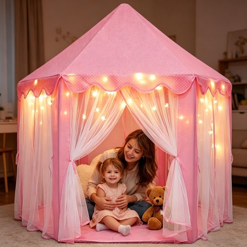 Kids light play tent pink - kids,
