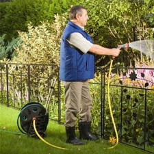 80cm Tall Metal Garden Fence 5 Panels Total Rust-Resistant Screen Gate Outdoor