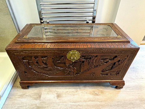 Chinese camphor carved - camphor,