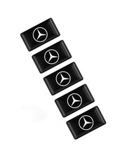 5x Mercedes Benz Logo 3D Gel