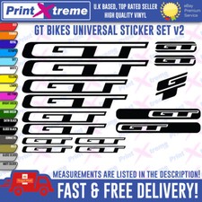 GT BIKES Vinyl Decals Stickers