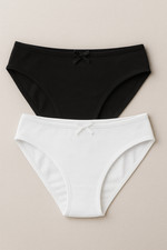 3 6 12 Pack black Ladies Briefs 100% Cotton Full Comfort Fit Underwear Size4-20