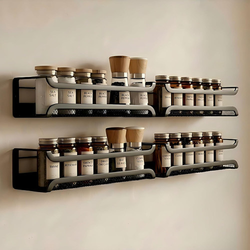 Spice rack organiser 4 tier - spice,