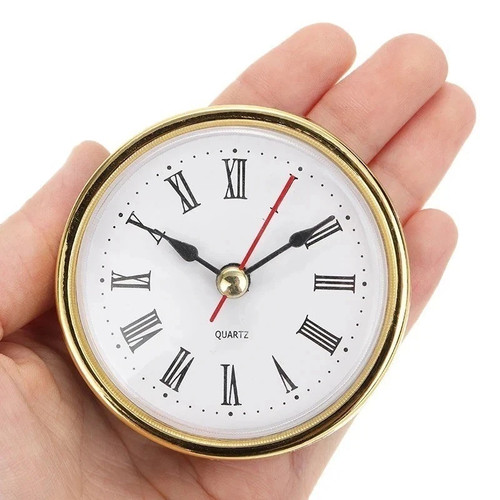Round quartz clock insert - round,