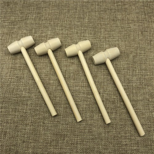 30pcs wooden mini hammer - wooden,