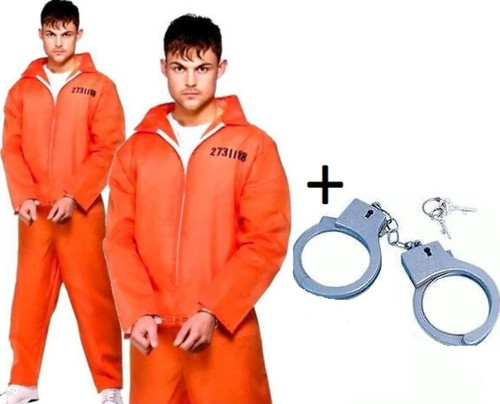 Orange convict boiler suit - convict,
