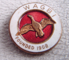 WAGBI vintage enamel lapel