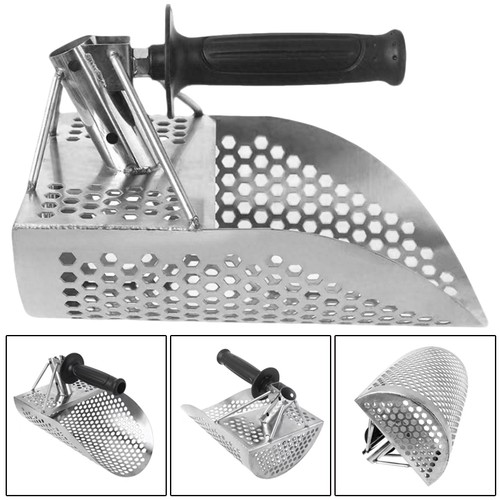 Steel beach sand scoop - steel, shovel
