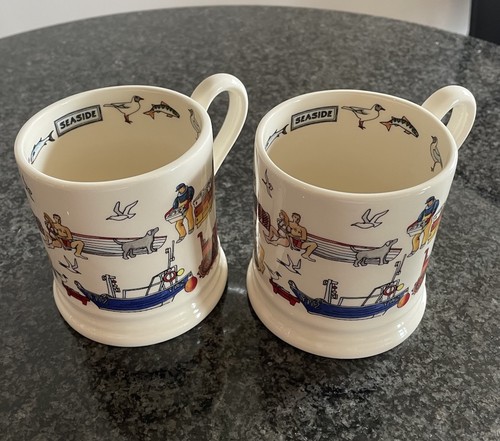 Emma bridgewater seaside mugs - bridgewater,