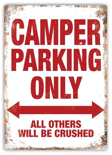 Metal wall sign camper - wall,