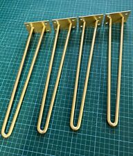 Set of 4 Gold Hairpin Legs