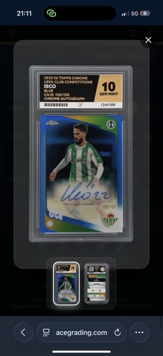 Topps chrome ucc - ucc, isco