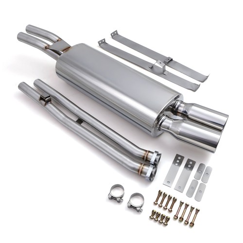 Brushed exhaust half - brushed,