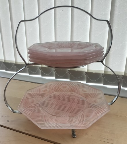 Art deco style glass - art, chrome