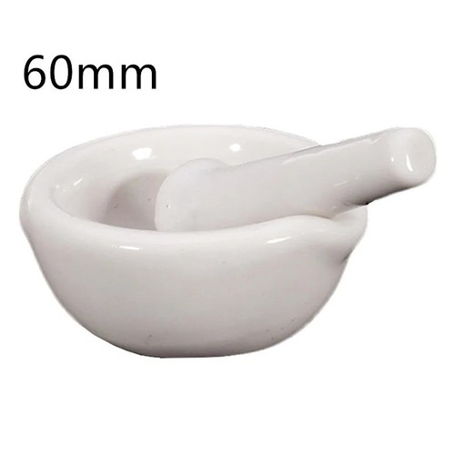 White mini pestle mortar - white,
