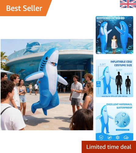 Cartoon shark inflatable - cartoon,