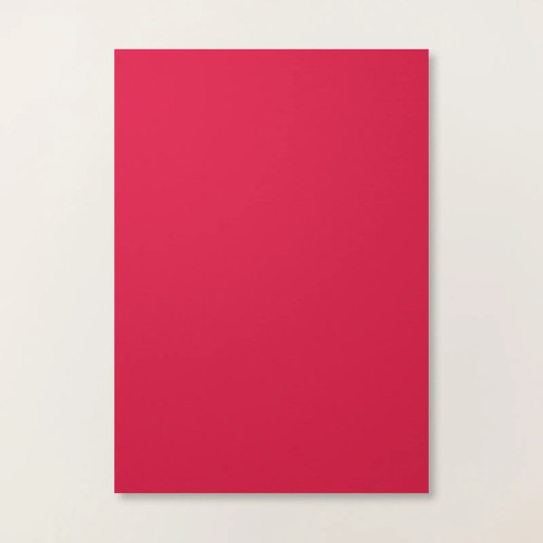 Stampin real red - red, a4
