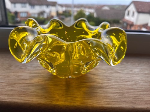 Vintage murano glass ashtray - glass,