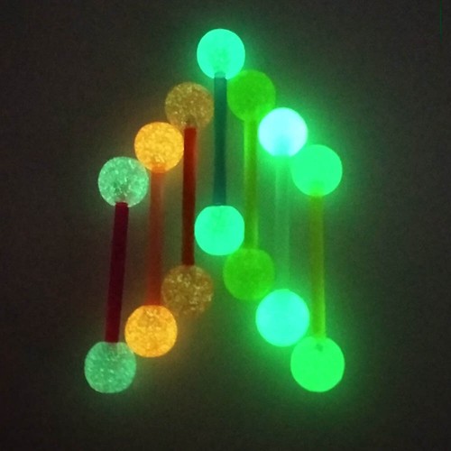 7pc glow dark tongue bar - glow,