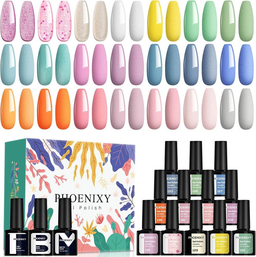 Gel nail polish set - gel,
