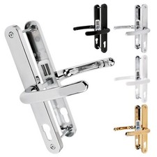 TSS UPVC Door Handle Pair 70PZ to suit Cego Sprung Double Glazing Set 215mm Fix