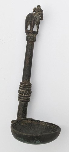 Indian antique bronze elephant - indian,