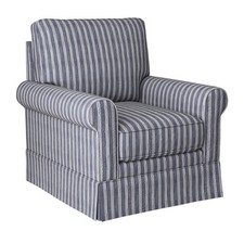 Swivel Accent Chair Linen Mid