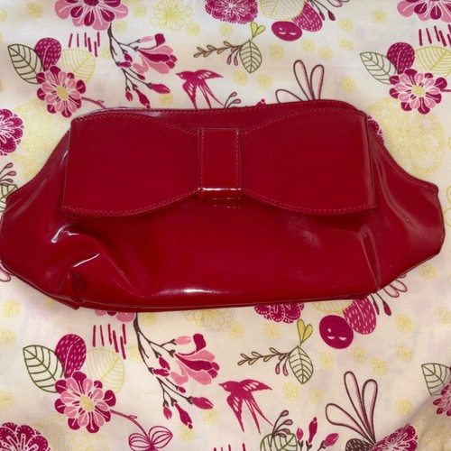 Bennett red clutch - clutch, bag