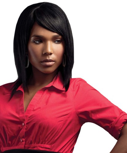 Sleek human hair wig - hair, style