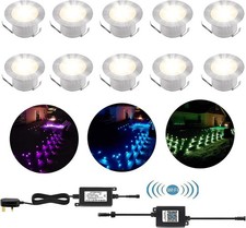 WiFi Control Decking Lights Mains Powered 45mm RGB Color Changing Plinth LED De