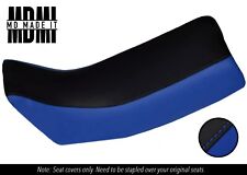 FITS YAMAHA DT 125 LC 81-88 DUAL CUSTOM VINYL SEAT COVER BLACK & BLUE