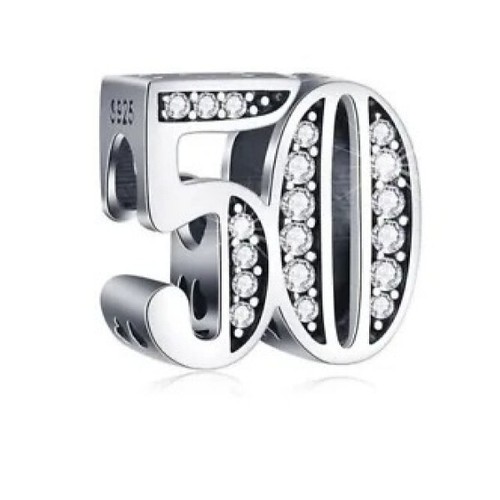 S925 sterling silver 50th - silver,