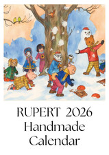 Rupert Bear 2026 Calendar – A4 Size, Handmade Vintage Design, Spiral Bound, Gift