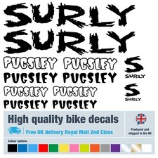 Surly Pugsley bike decal