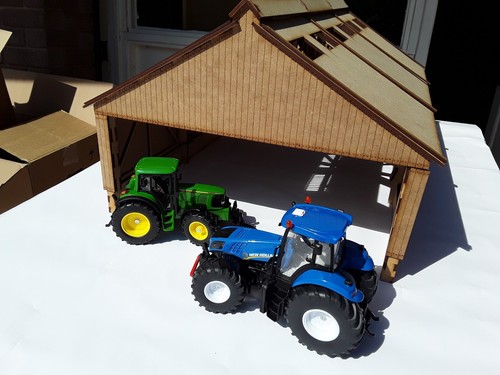 Laser cut scale barn - laser,